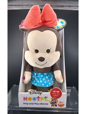 Disney Hooyay Hug & Play Minnie Plush Interactive Toy